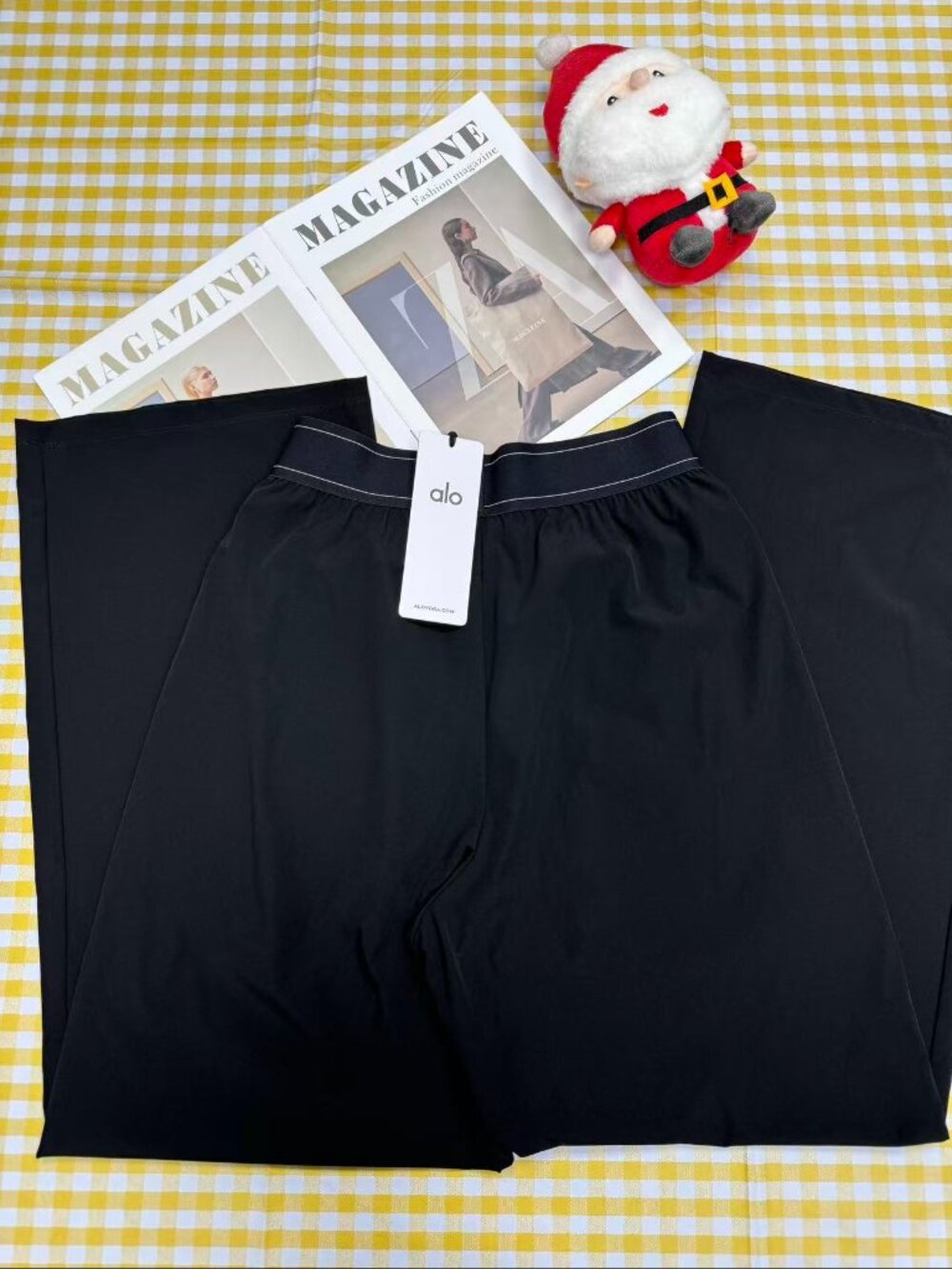 🖤Black ALO Yoga Wide Leg Suit Up Trousers 🥳 (Regular:30"inseam) Clean Girl NWT - Picture 3 of 9